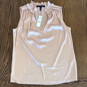 WHBM Rose Smoke Sleeveless Top